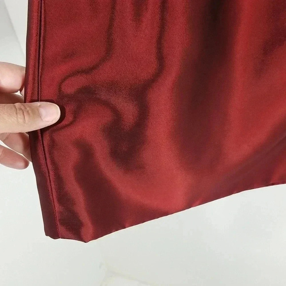 {MMF Collection by Mary McFadden} Vintage Burgundy Red Pencil Skirt - Picture 4 of 10